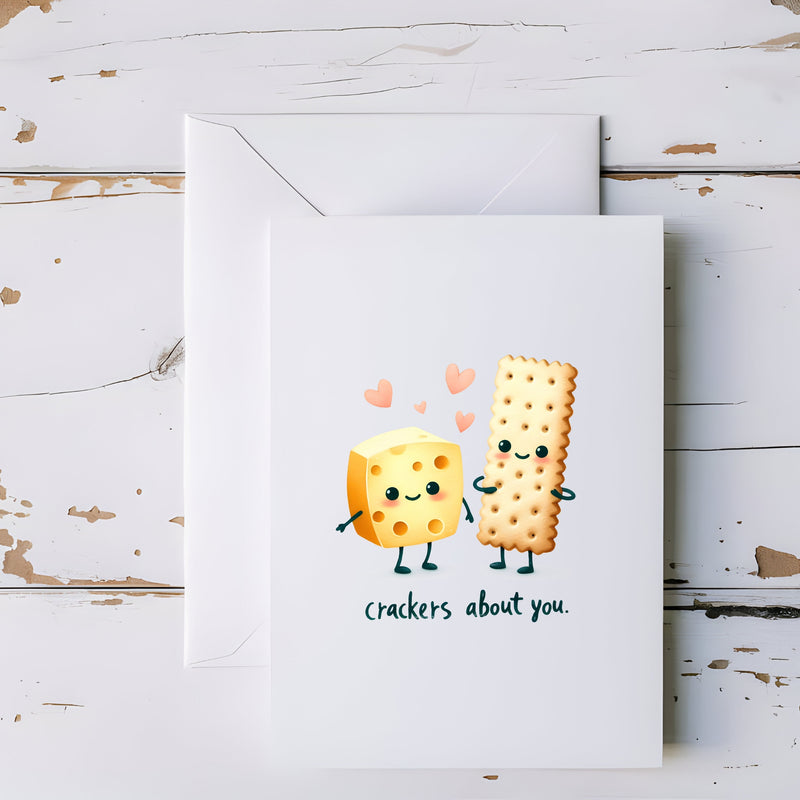 I'm Crackers About You 5x7 Greeting Card