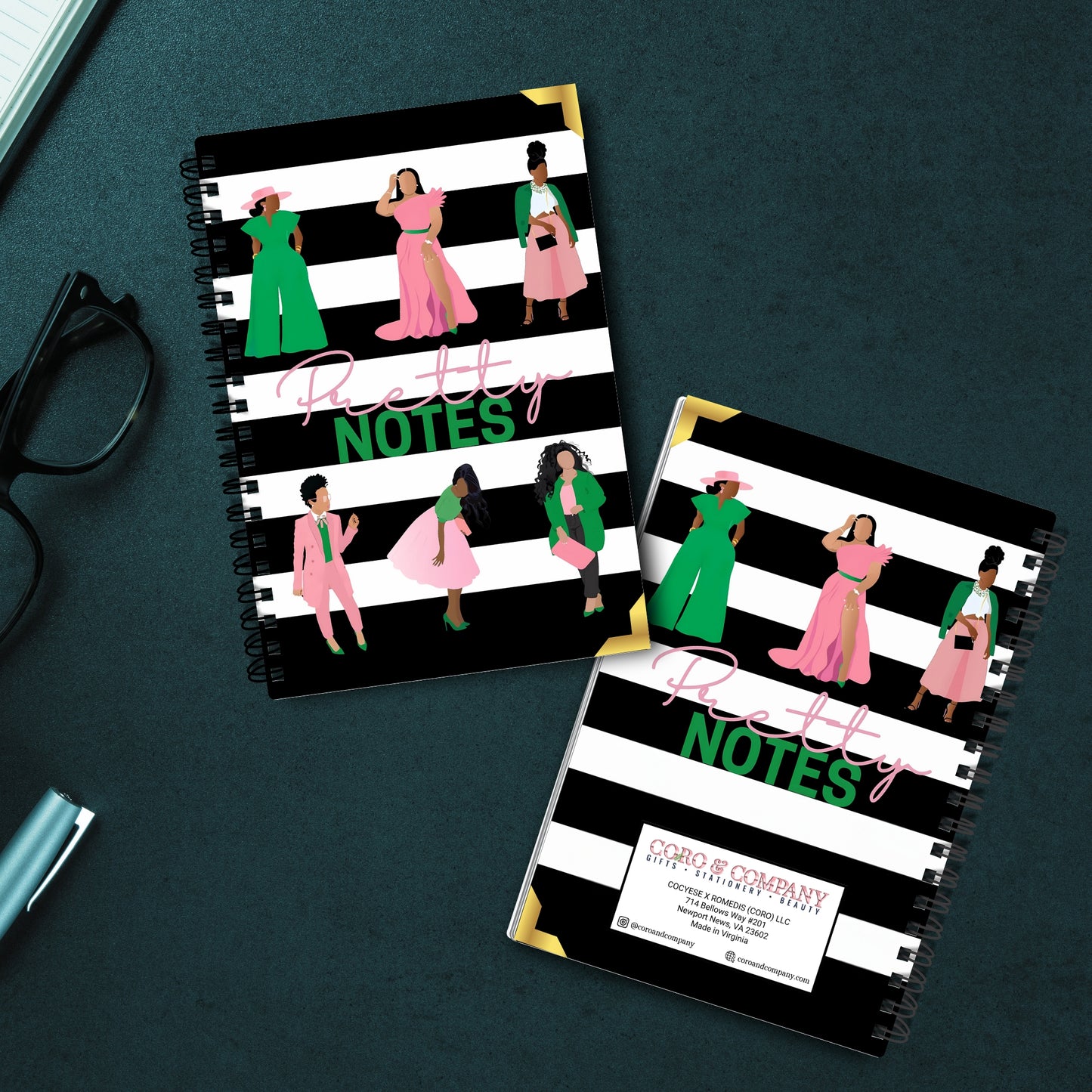 Pretty Notes Luxe Sorority Notebook