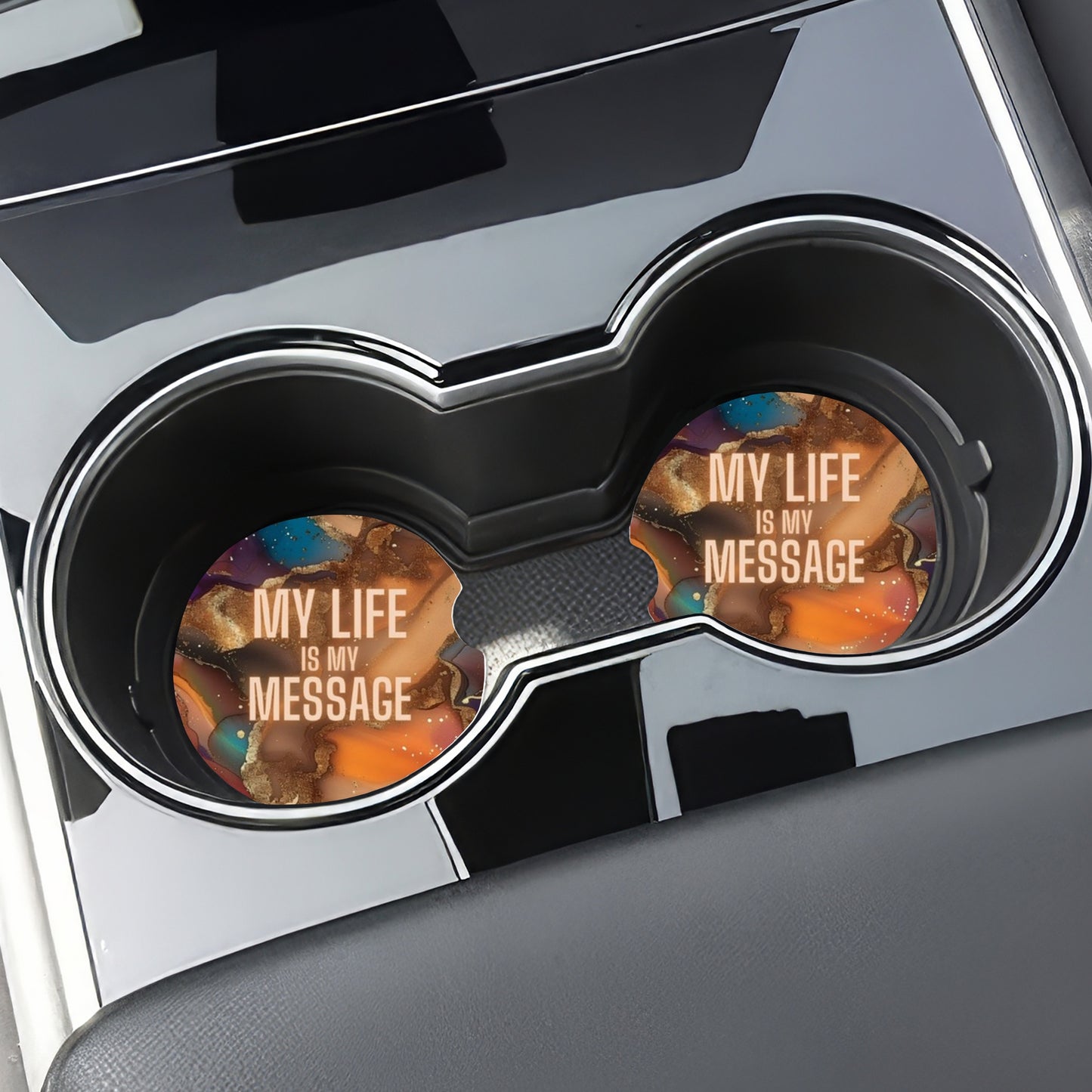 My Life is My Message Car Coaster Set (2-Pack)