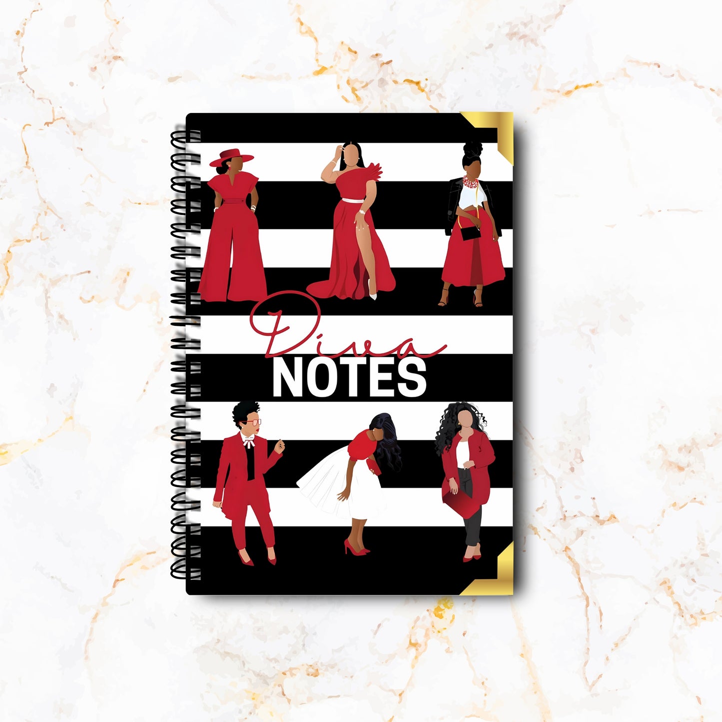 Diva Notes Luxe Sorority Notebook