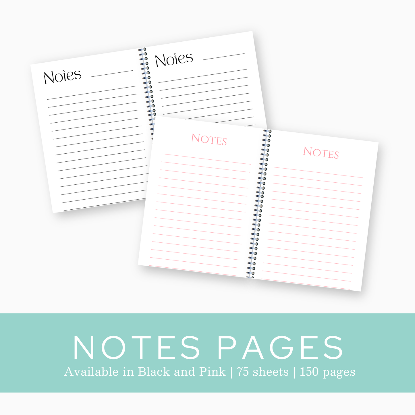 Lemon & Lace – Vintage Newspaper Notebook