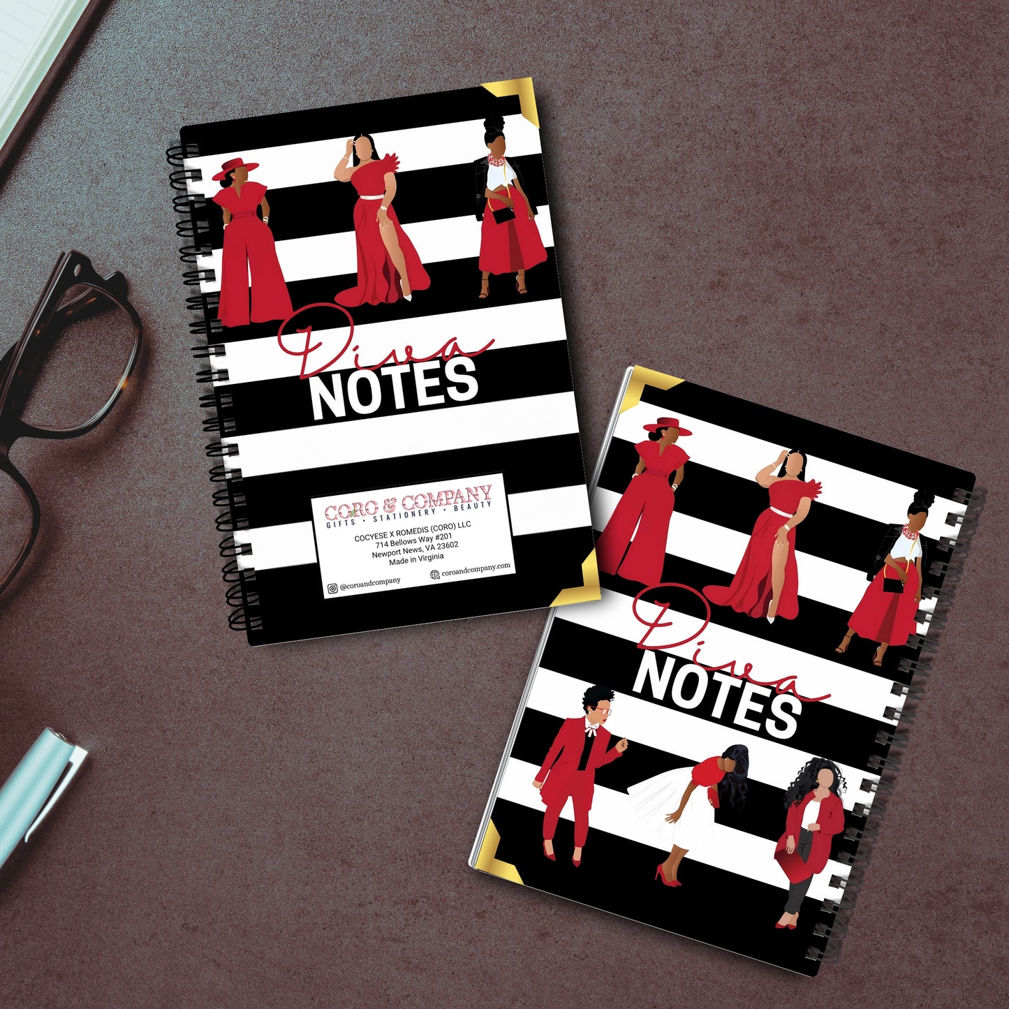 Diva Notes Luxe Sorority Notebook