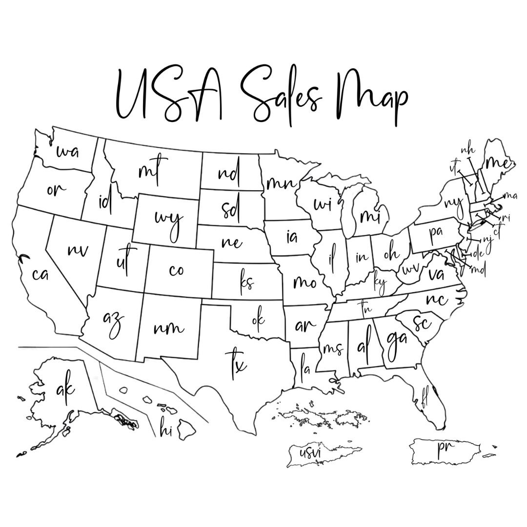 USA Small Business Sales Map