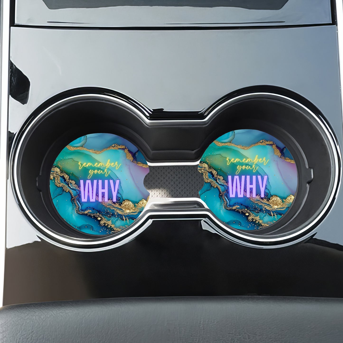 Remember Your Why Car Coaster Set (2-Pack)