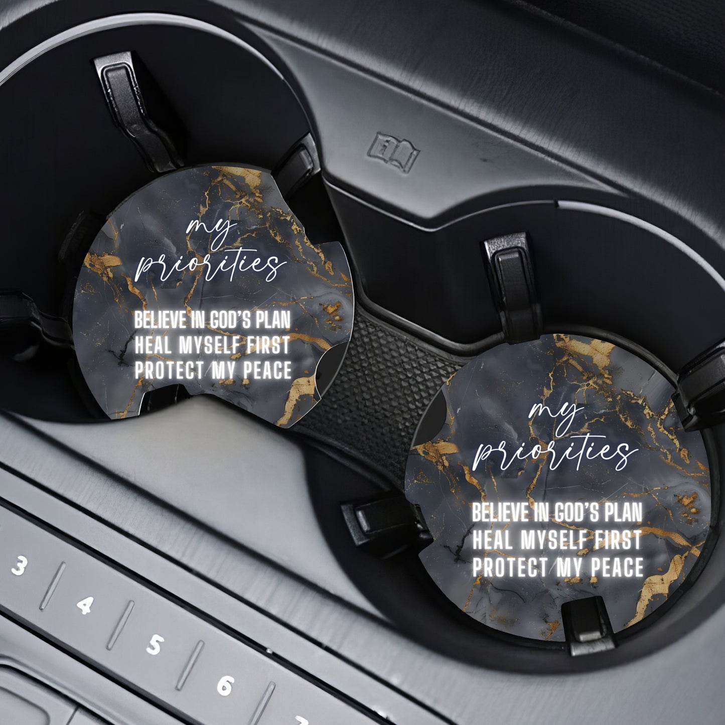 My Priorities Car Coaster Set (2-Pack)