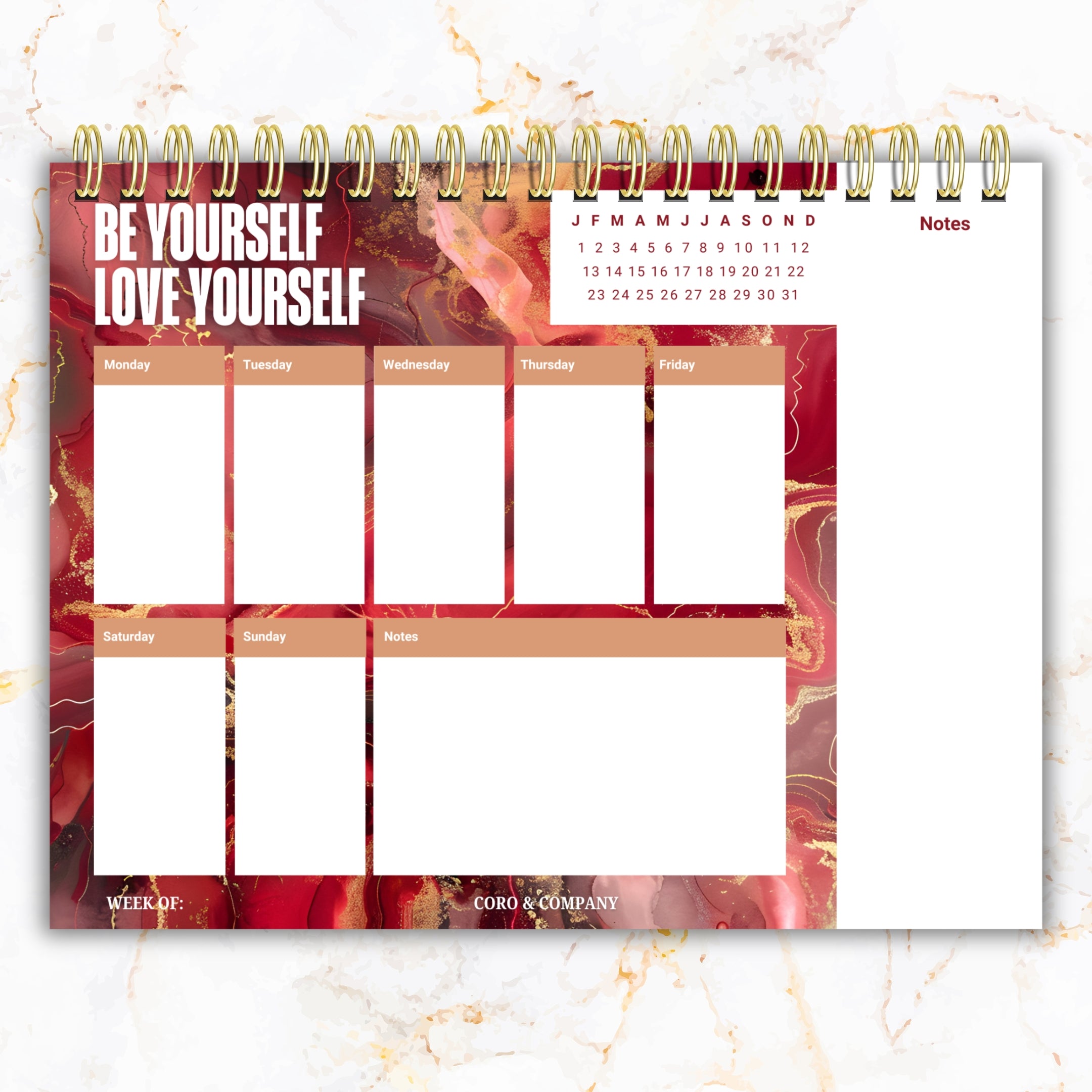 Weekly Desk Planner • 8.5 x 11" Weekly Planner
