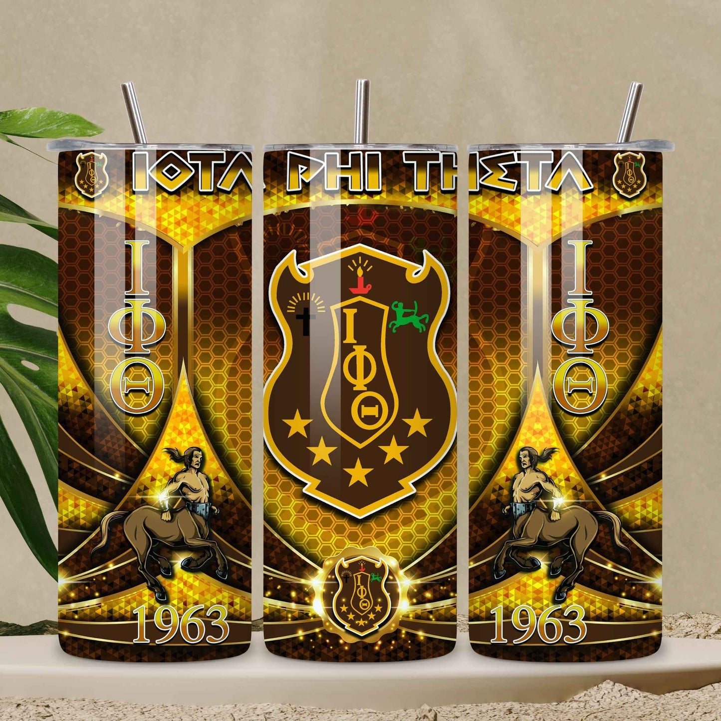 Iotas 20 oz Skinny Tumbler • Stainless Steel • Drinkware Tumbler