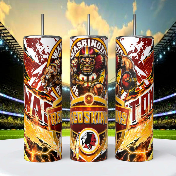 Washington Redskins Skinny Tumbler • 20 oz Stainless Steel • Drinkware - CoRo & Company