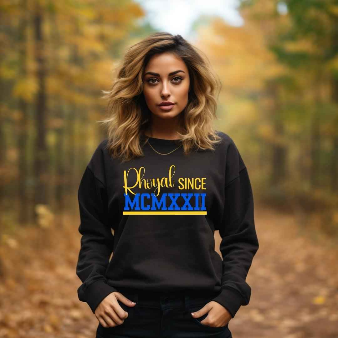 Rhoyal Since MCMXXII Unisex Sweatshirt Black Sweater