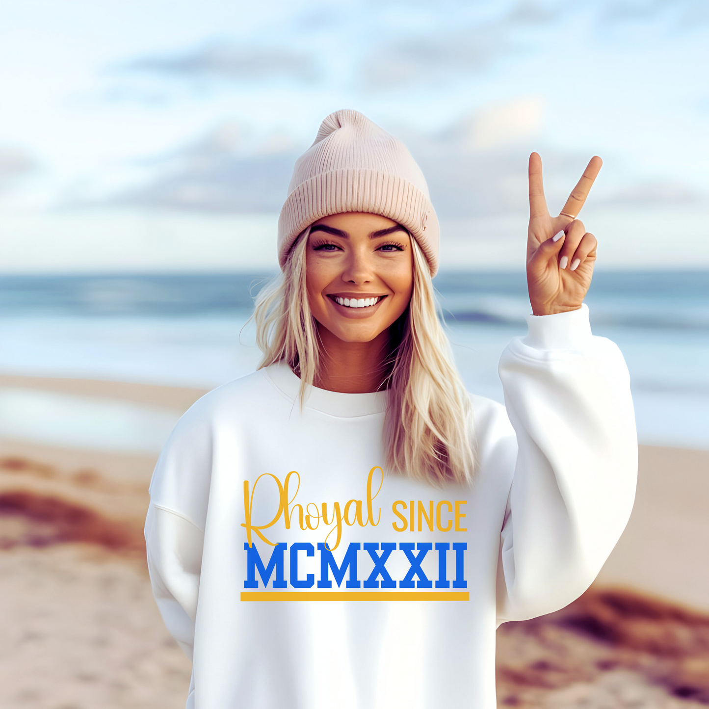 Rhoyal Since MCMXXII Unisex Sweatshirt White Sweater