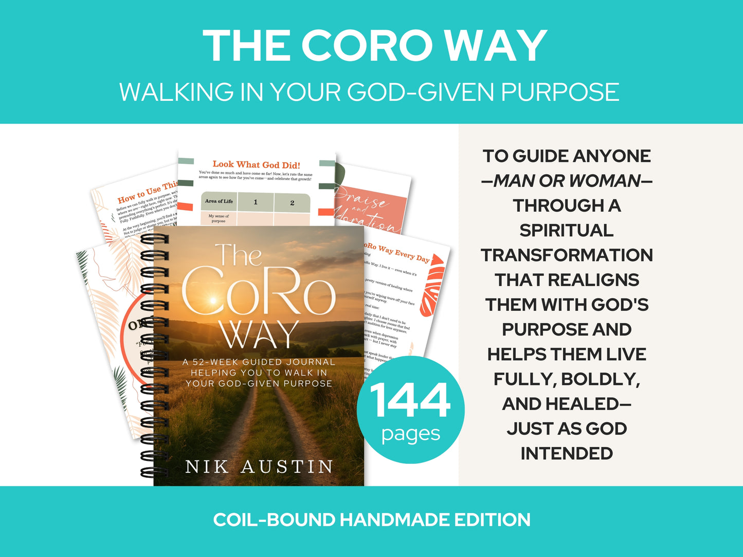 The CoRo Way Journal | Coil-Bound Handmade Edition Books