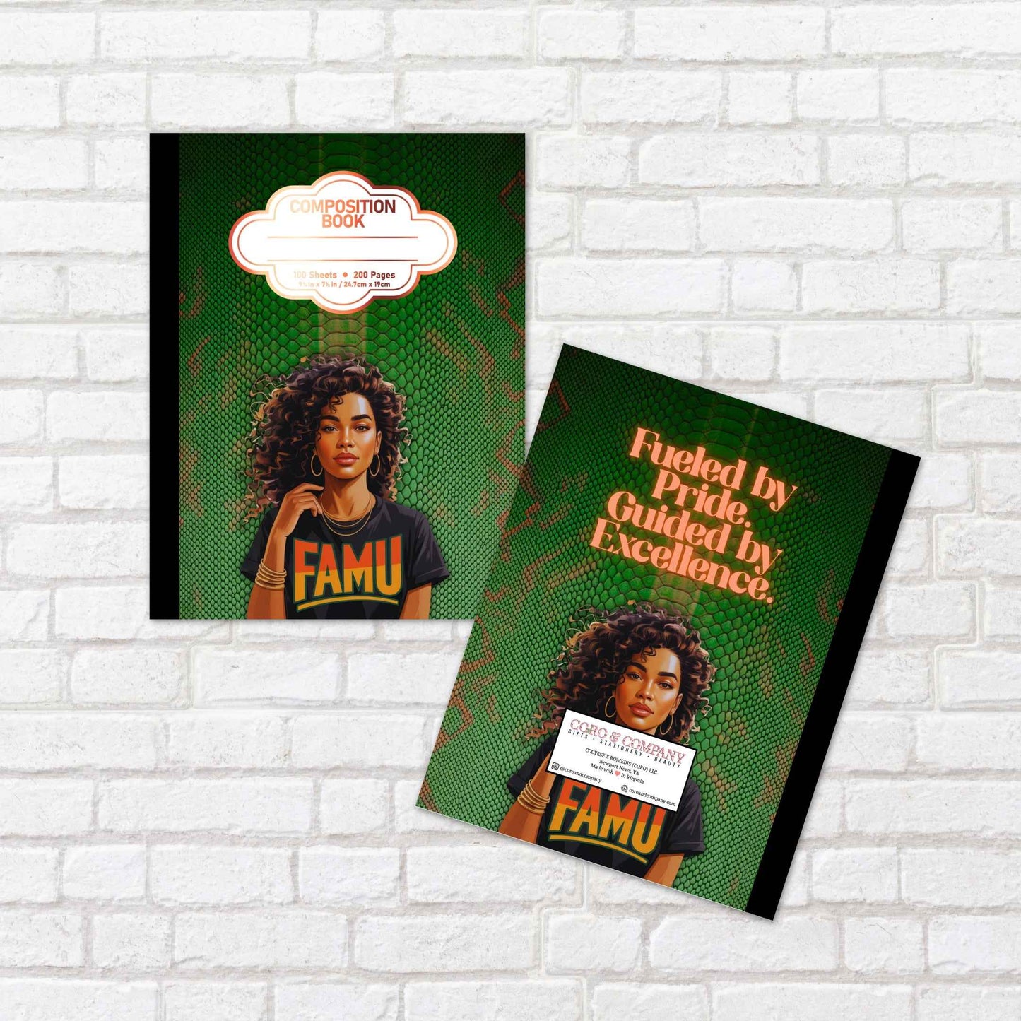 Personalized Florida A&M University Composition Book – HBCU College Edition Notebook