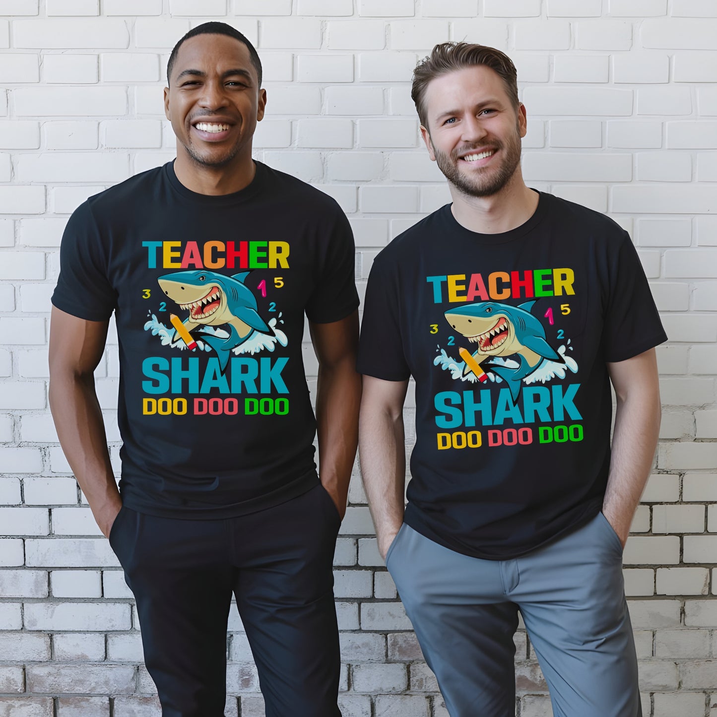 Teacher Shark Tee – Funny Back-to-School Graphic Shirt for Educators T-Shirt