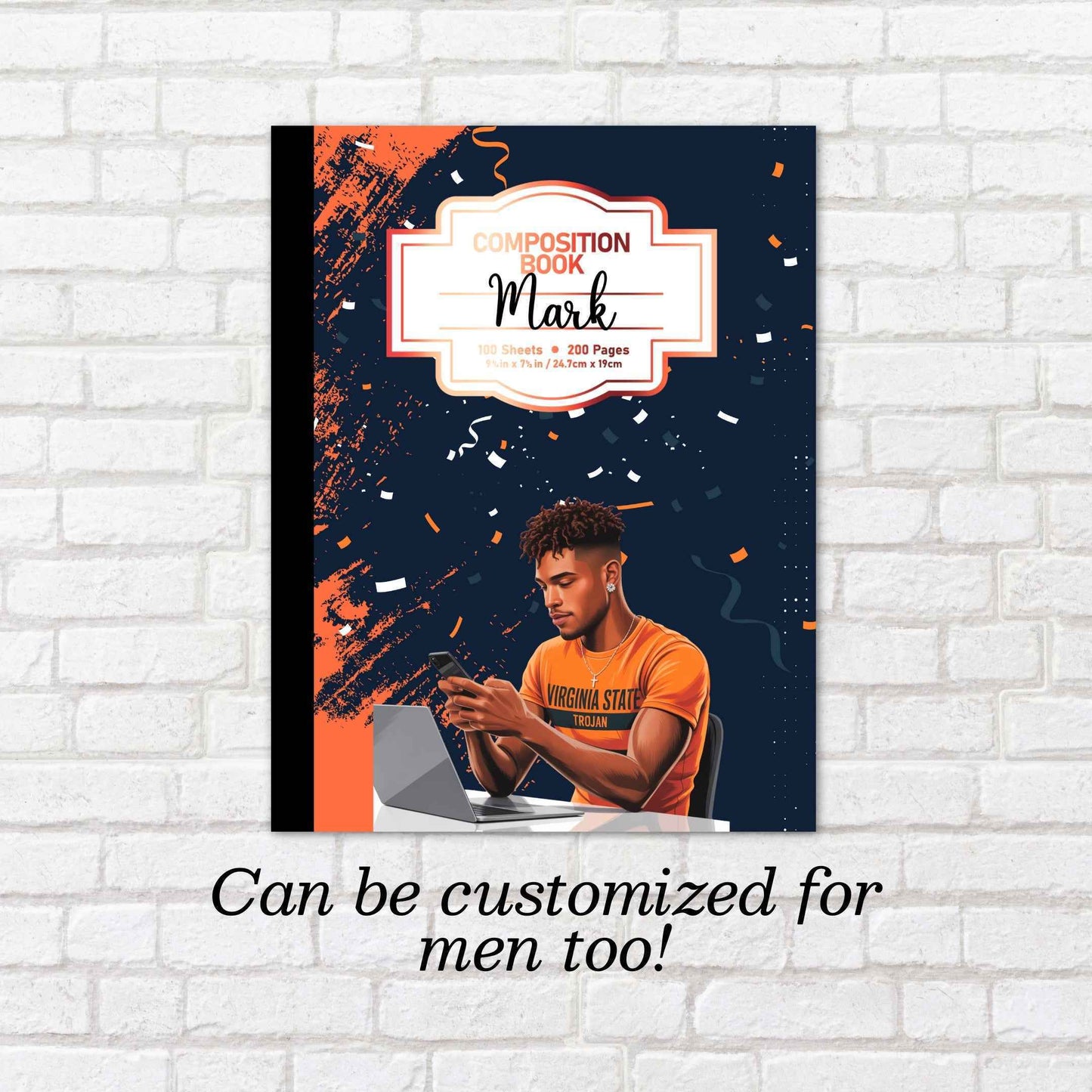 Personalized Virginia State University Composition Book – HBCU College Edition Notebook