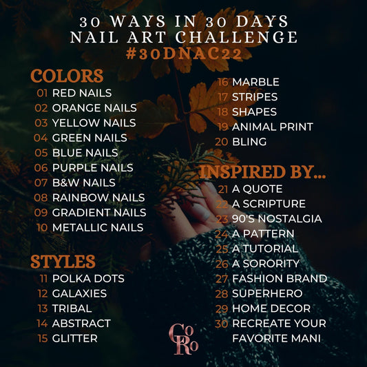 The 30-Day Nail Art Challenge 2022