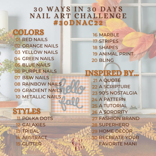 30-Day Nail Art Challenge, Let's Go!