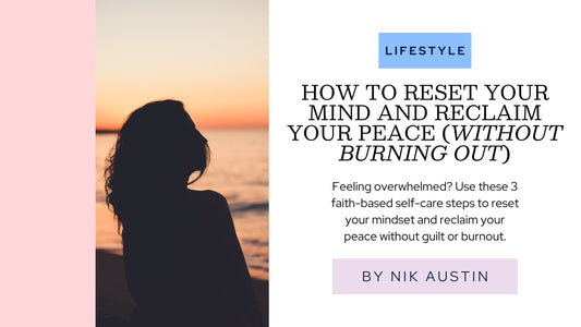a woman resetting their mind and reclaiming their peace on a beach