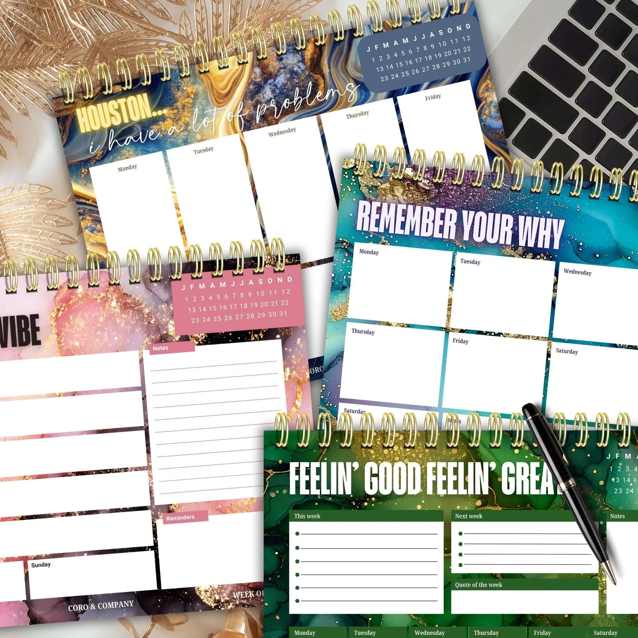 Weekly Desk Planners