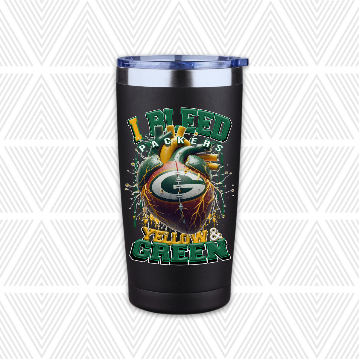 I Bleed Football Team 20oz Tumbler