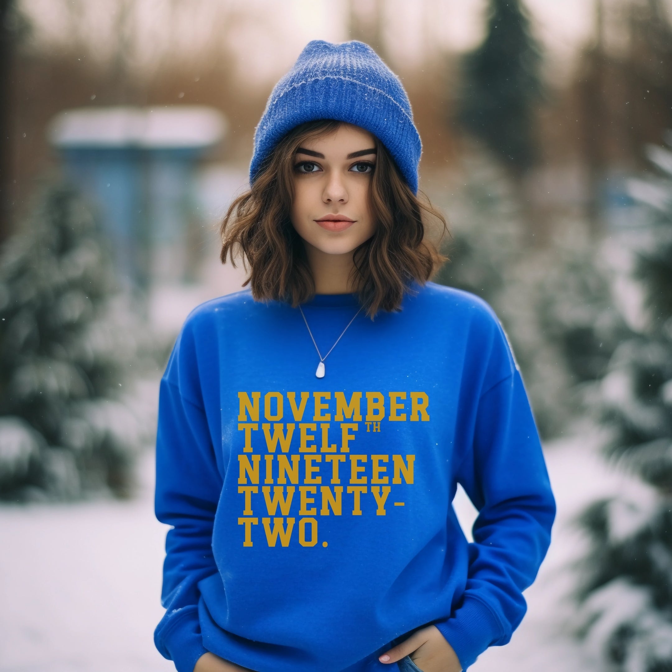 Vintage November Twelfth Crewneck Pullover Sweatshirt Sweater