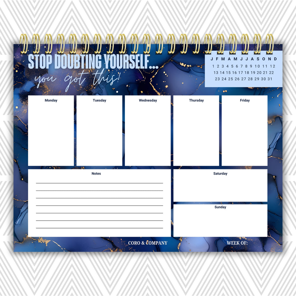 Weekly Desk Planner • 8.5 x 11" - CoRo & Company