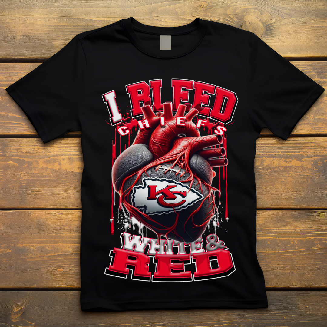 I Bleed Chiefs Tee • Unisex T-Shirt T-Shirt