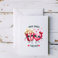Snack Buddies Forever Popcorn Greeting Card - 5x7" - CoRo & Company