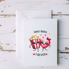 Snack Buddies Forever Popcorn Greeting Card - 5x7" - CoRo & Company