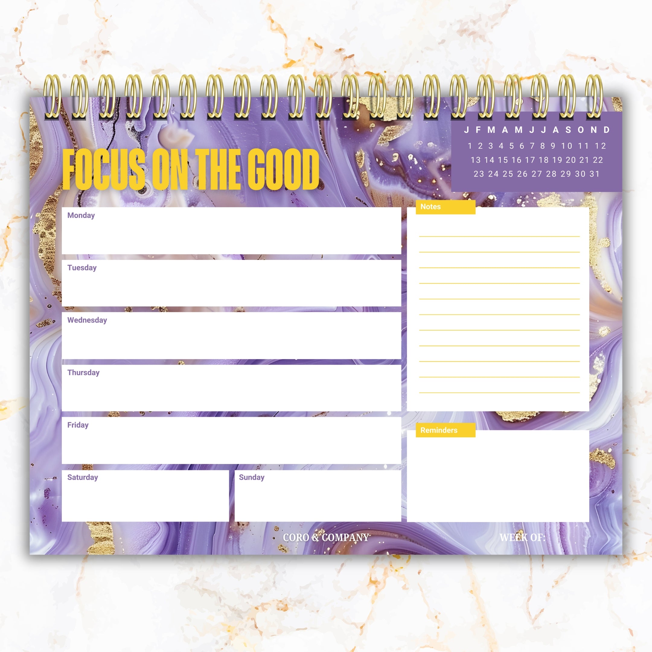Weekly Desk Planner • 8.5 x 11" Weekly Planner