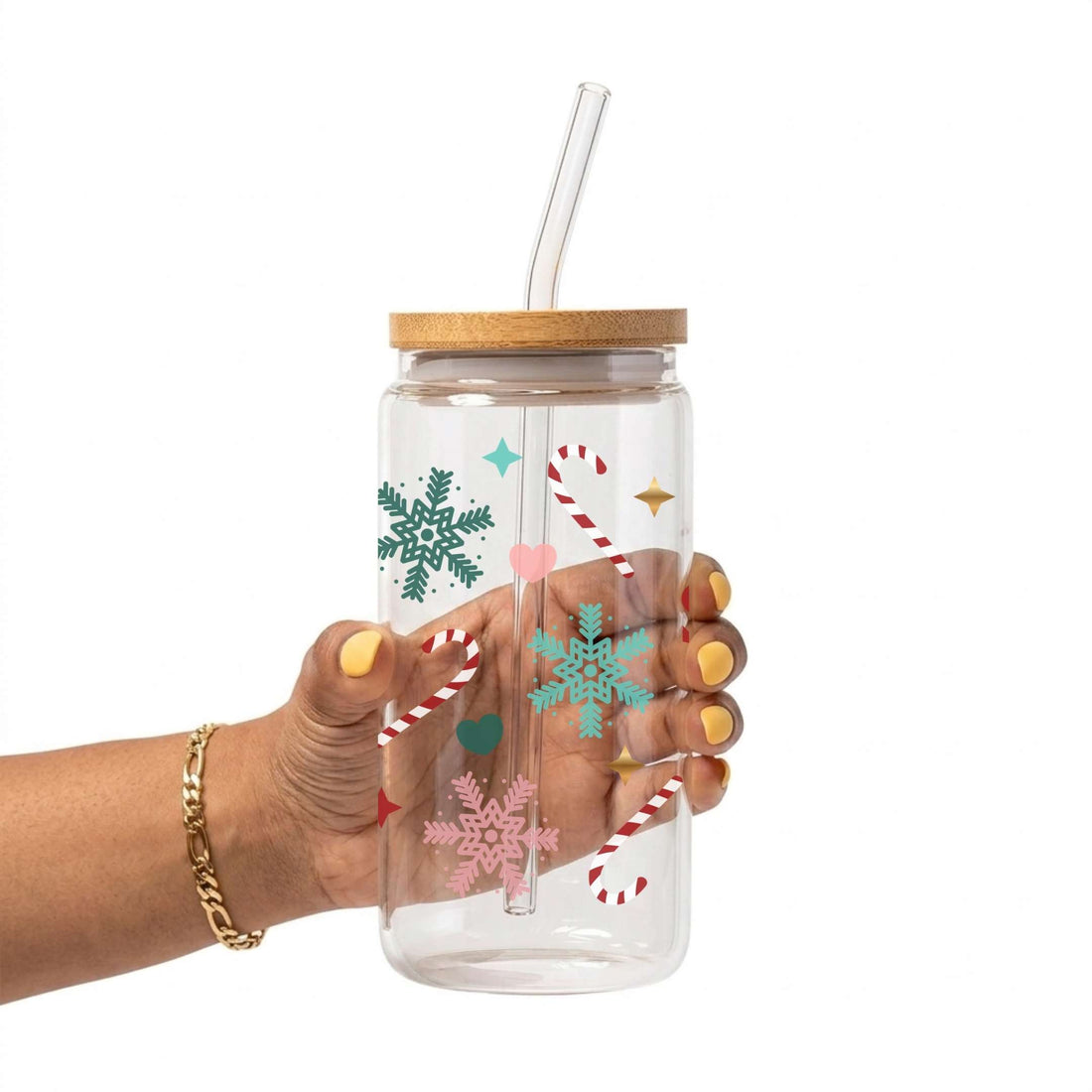 Tis The Season To Be Jolly Glass Cup