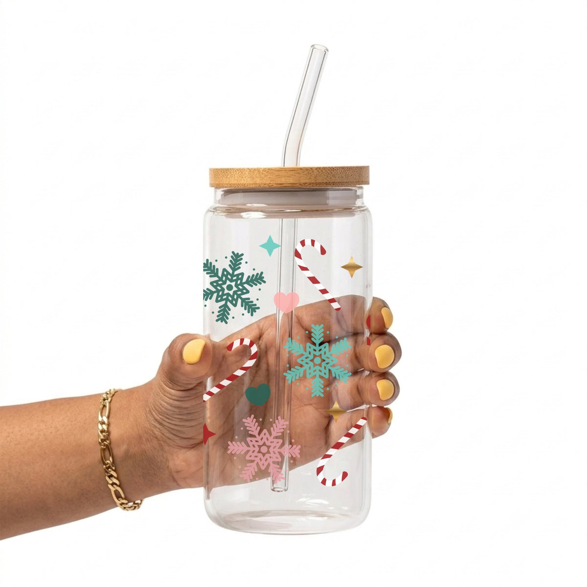 Tis The Season To Be Jolly Glass Cup