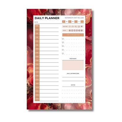 Red Door Desktop Daily Planner • 6 x 9"