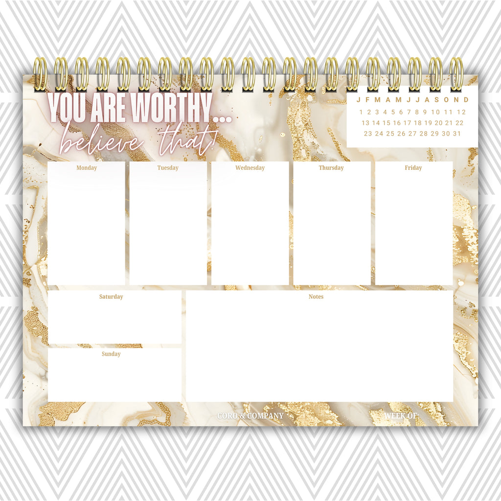 Weekly Desk Planner • 8.5 x 11" - CoRo & Company