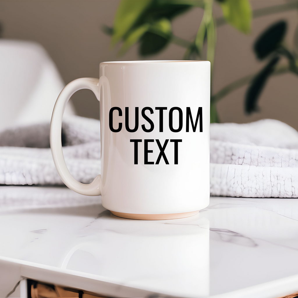 Personalized Coffee Mug • Photo, Logo, or Text 15 oz Mug
