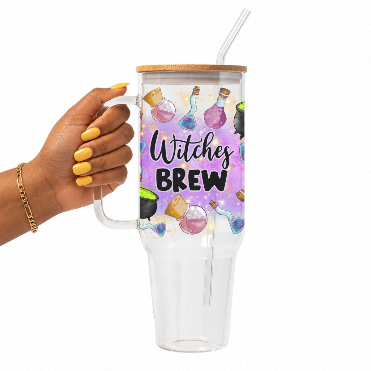 Witches Brew Glass Cup