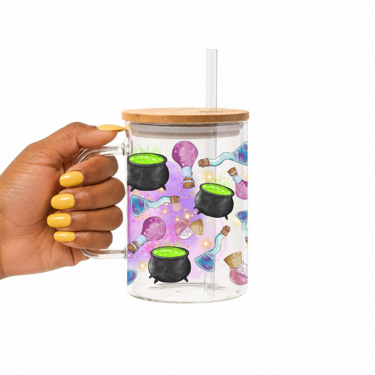 Witches Brew Glass Cup
