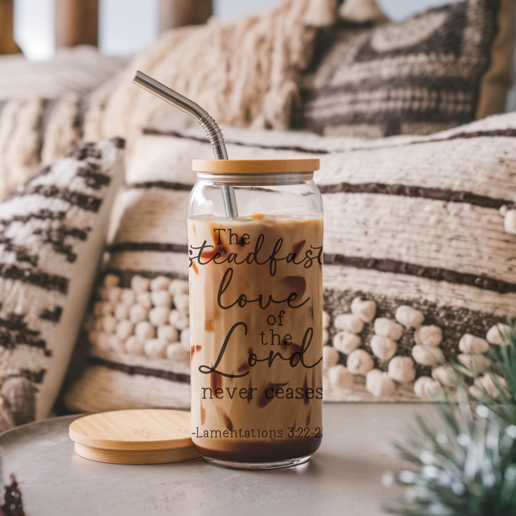 Bible Verse Scripture Cup with Lid and Straw