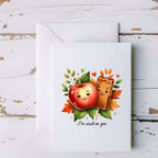 I’m Stuck on You Apple and Caramel Greeting Card - 5x7" - CoRo & Company