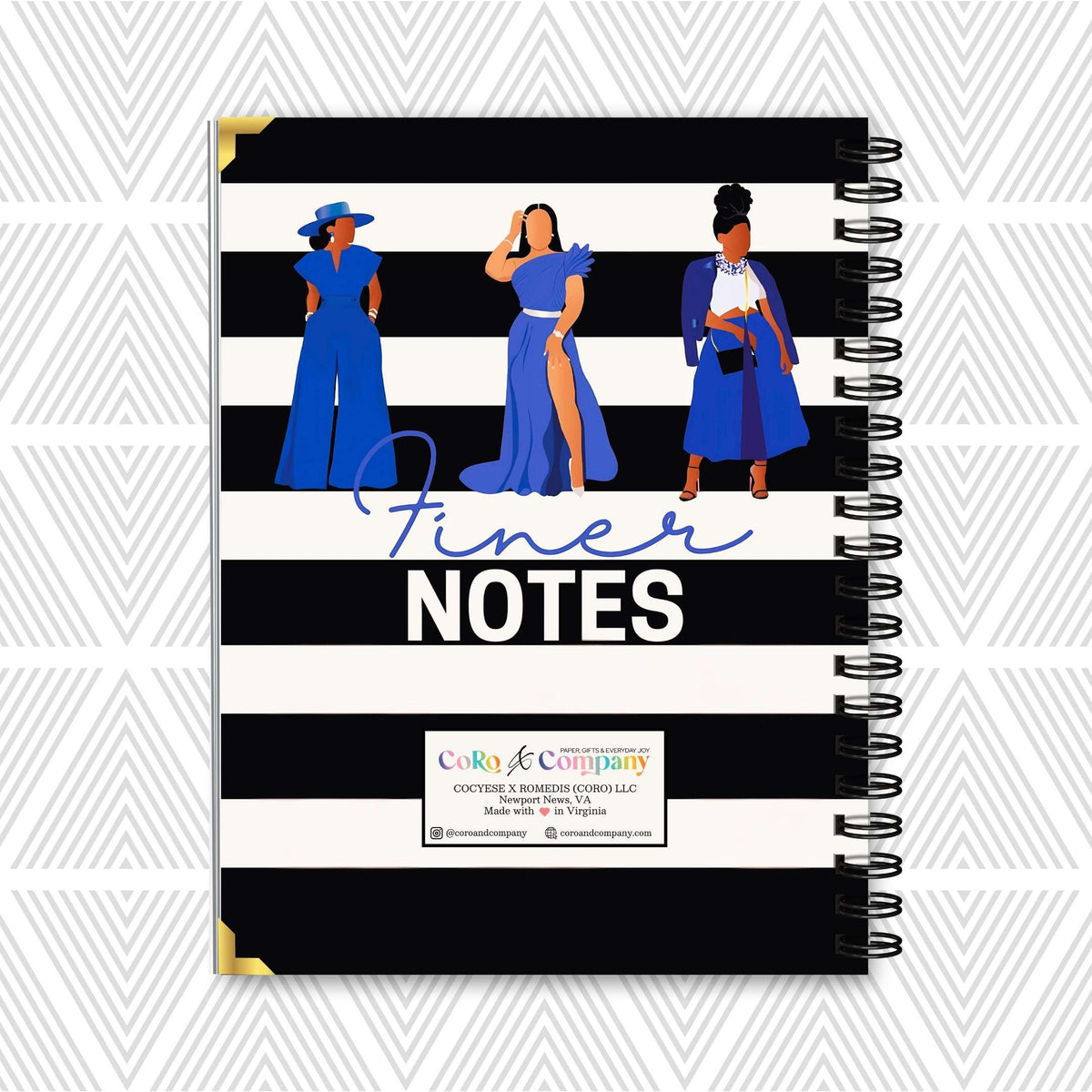 Finer Notes Sorority Keepsake Notebook - CoRo & Company