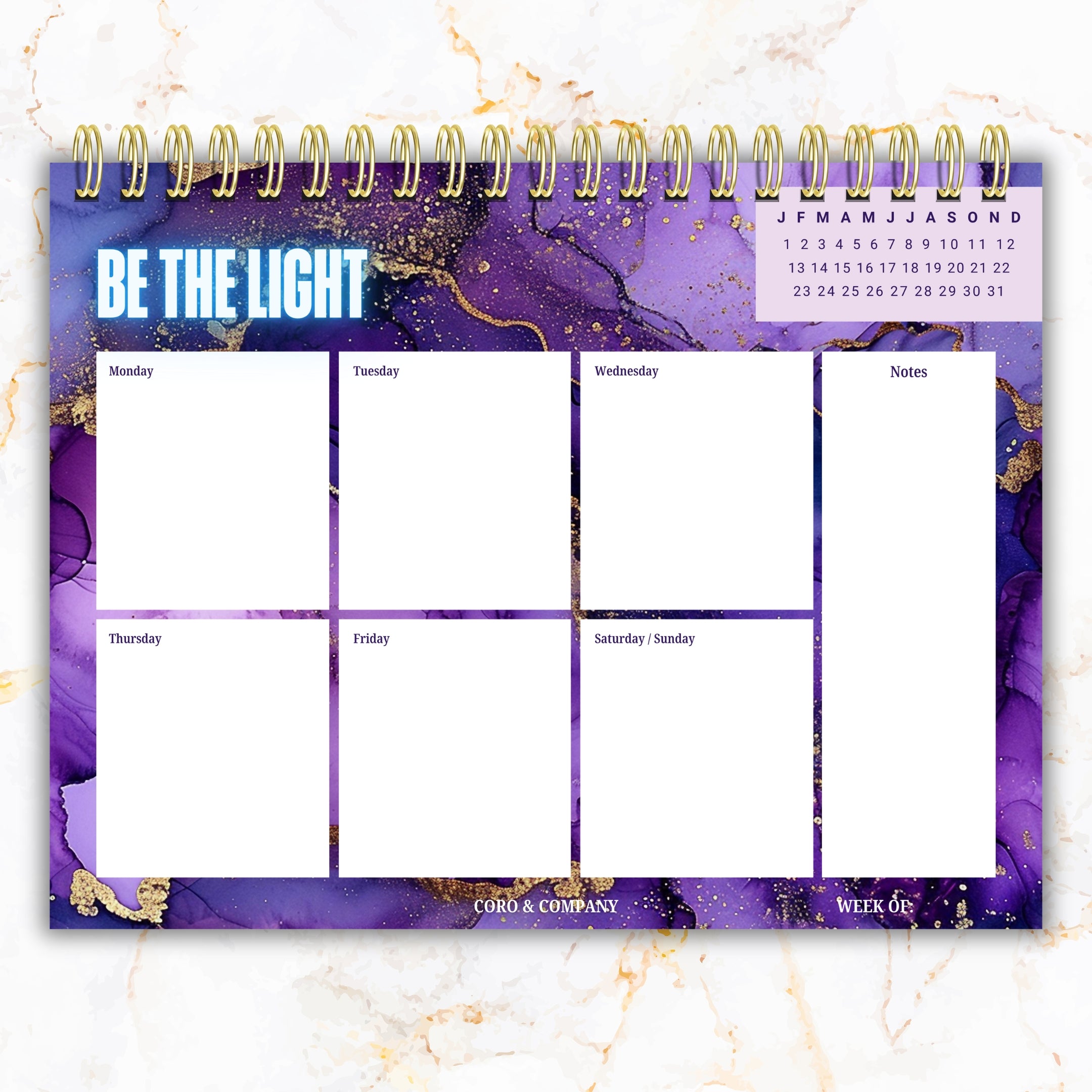 Weekly Desk Planner • 8.5 x 11" Weekly Planner