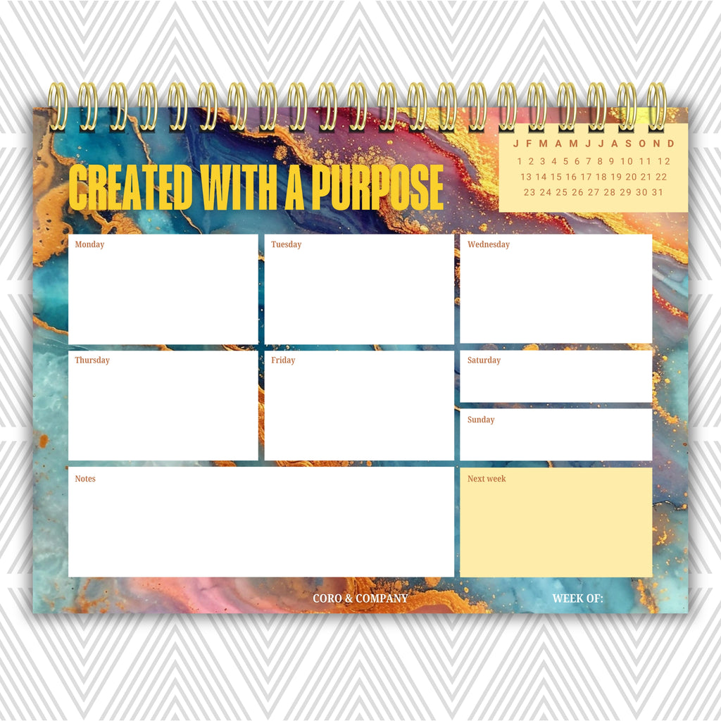 Weekly Desk Planner • 8.5 x 11" - CoRo & Company