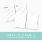 Pearl Petals – Vintage Rose Gold Notebook Journal