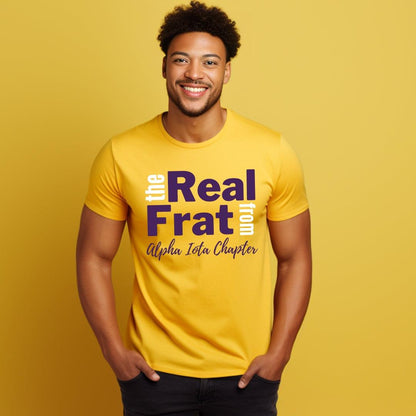 Ques The Real Frat Tee • Crew Neck • Unisex Shirt