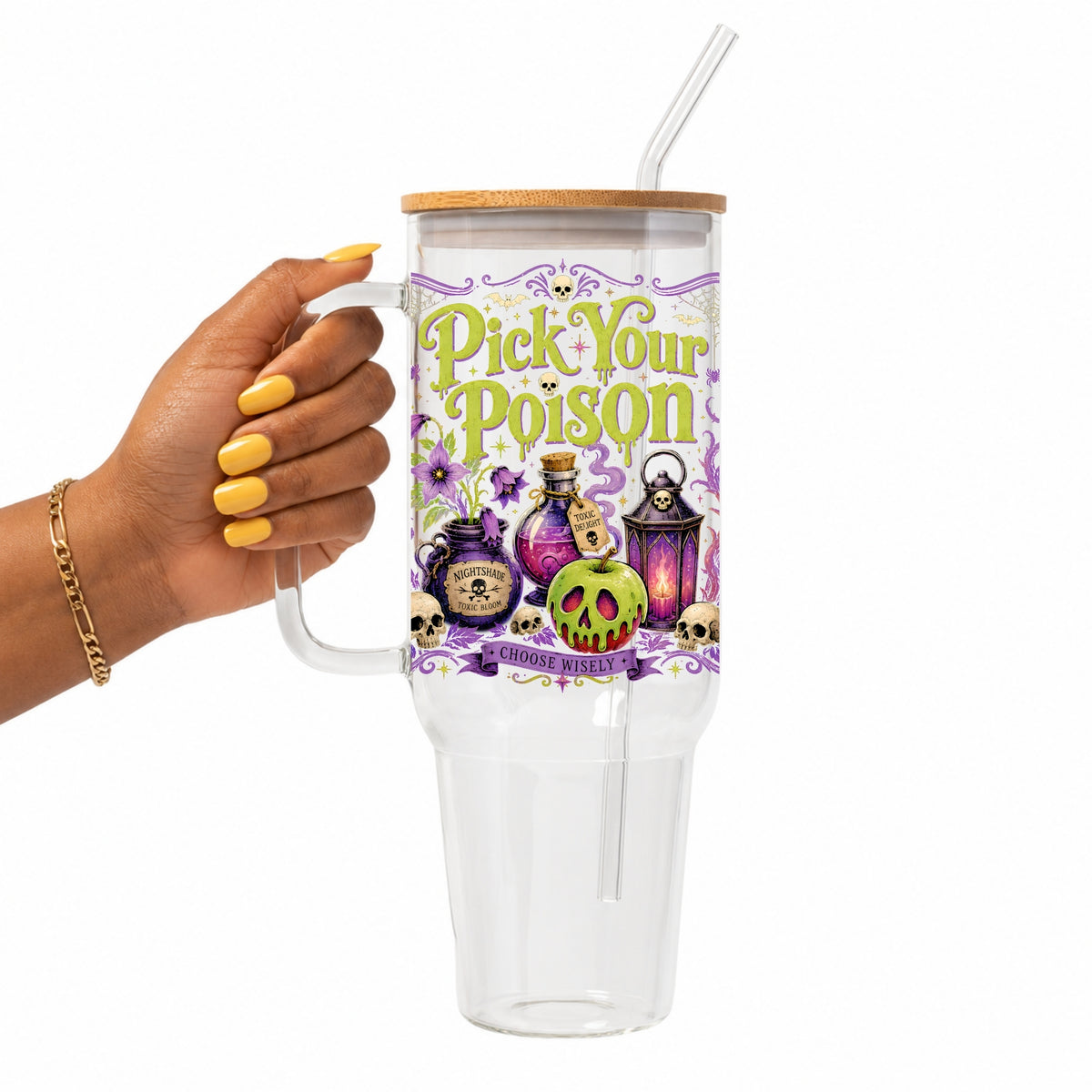 Pick Your Poison Glass Cup