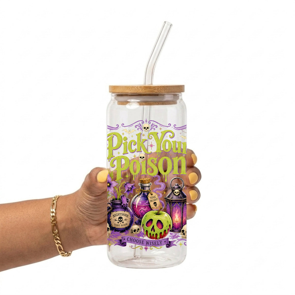 Pick Your Poison Glass Cup