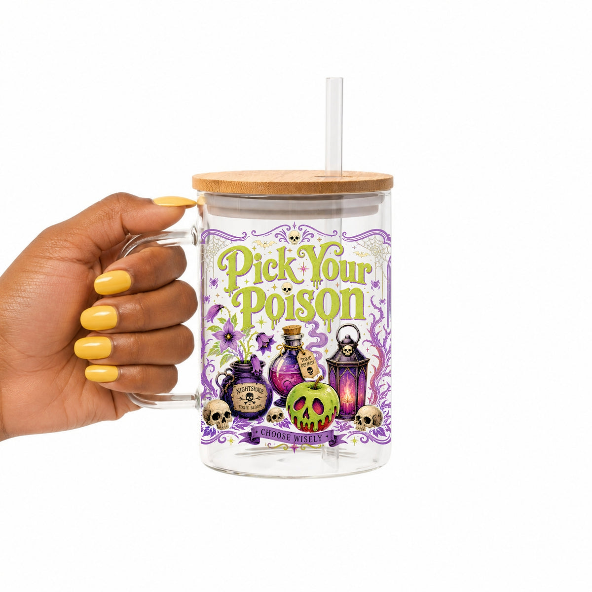 Pick Your Poison Glass Cup