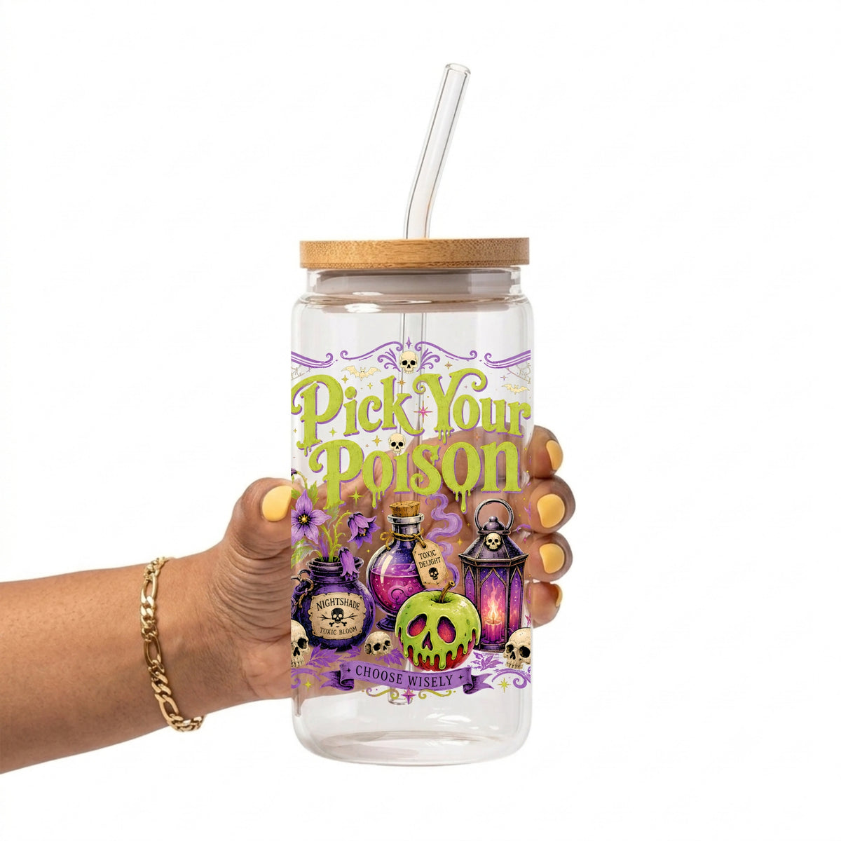Pick Your Poison Glass Cup