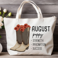 August Bloom & Boot Tote Bag Tote Bag