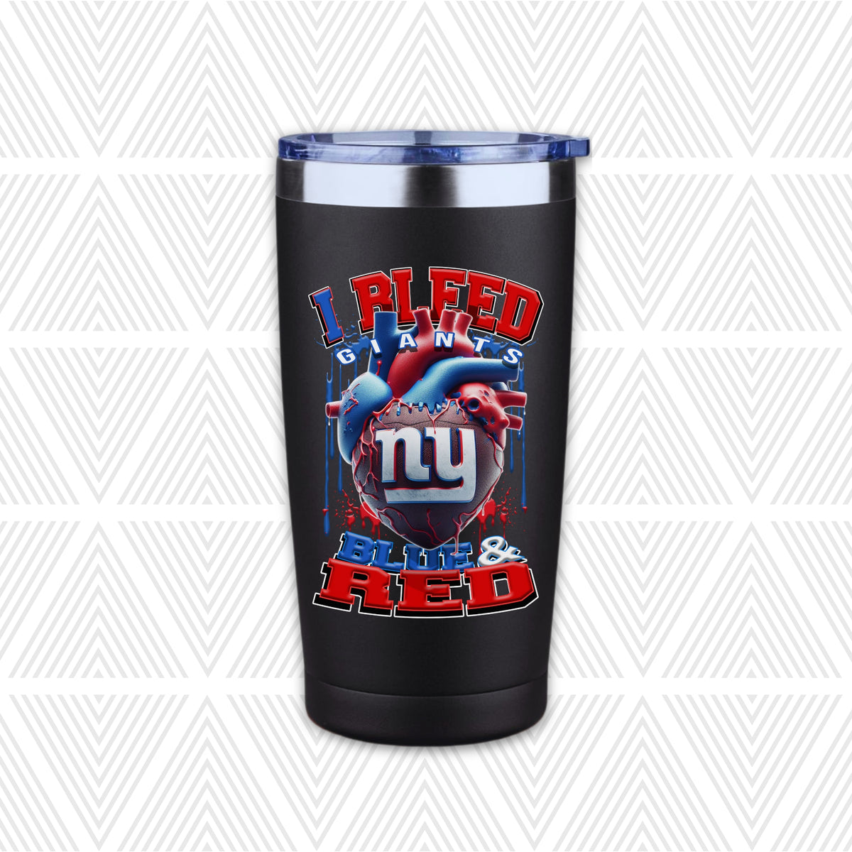 I Bleed Football Team 20oz Tumbler