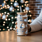 Blue Christmas Cup With Lid And Straw - CoRo & Company